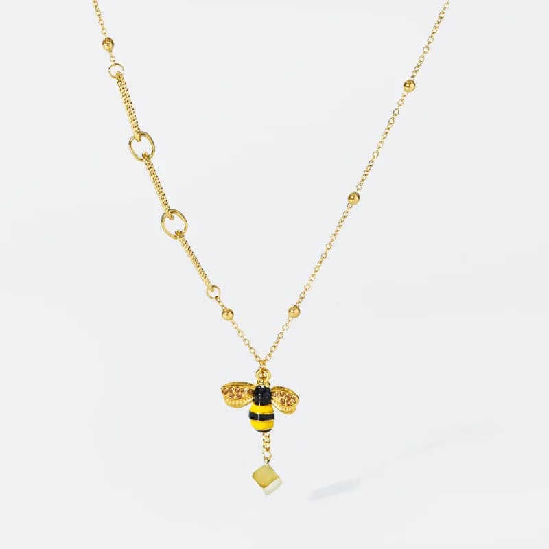 Bienen-Anhänger Schlüsselbeinkette