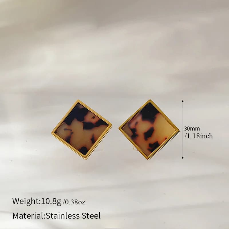 Kreative Ohrringe aus 316L Edelstahl mit unregelmäßiger Form
