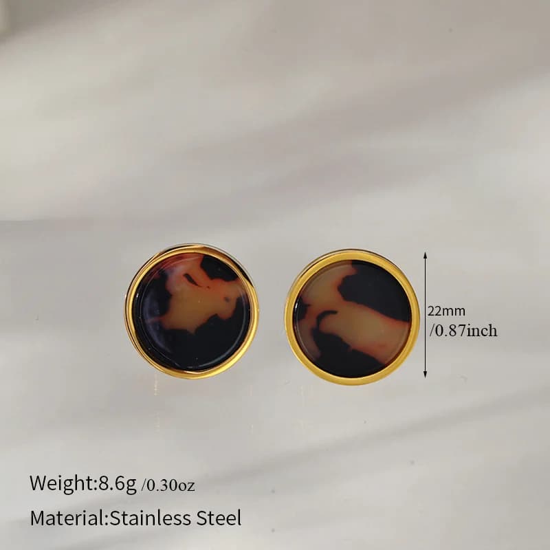 Kreative Ohrringe aus 316L Edelstahl mit unregelmäßiger Form