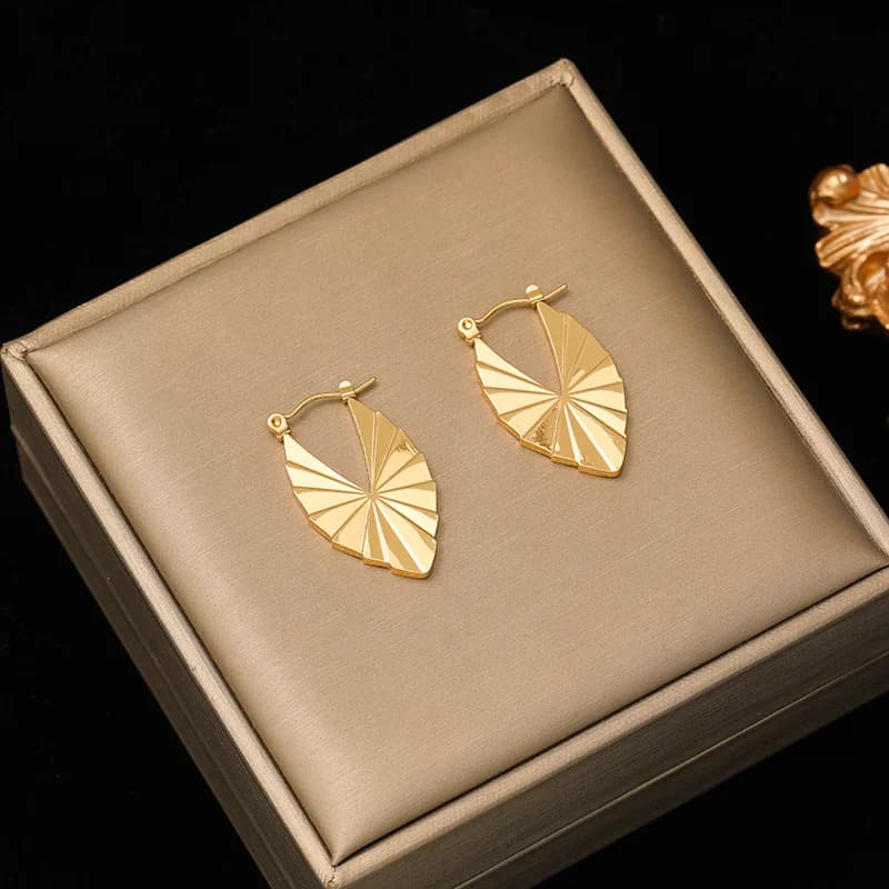 Steckohrringe aus Edelstahl 316L in Gold für Damen