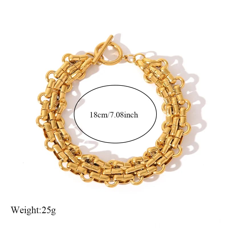 Goldenes Cuban Link Armband