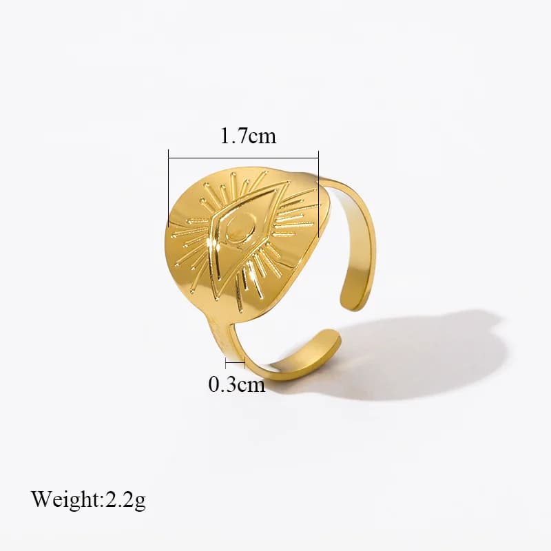 Goldene Vintage Manschettenringe