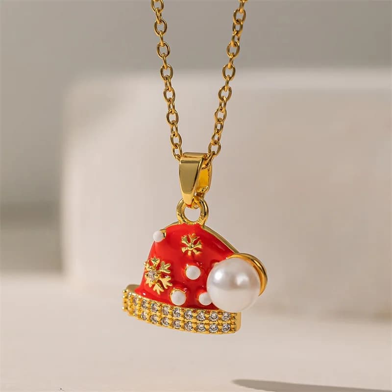 Weihnachtsstrumpf Anhänger-Kette