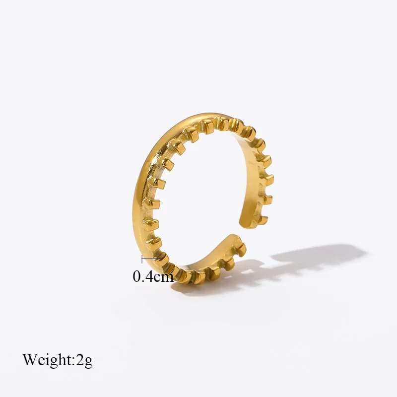 Goldene Vintage Manschettenringe