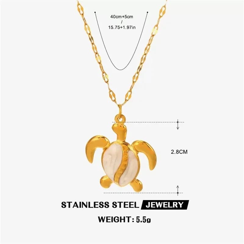 Perlmutt Seestern Sonnen-Anhänger Halskette, Gold