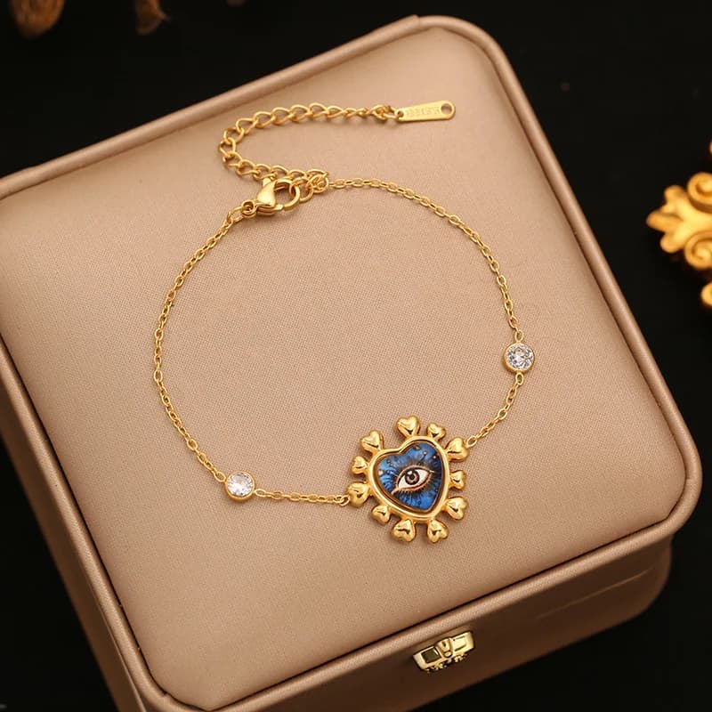 Seestern- und Muschel-Charm-Armband mit Kordelkette