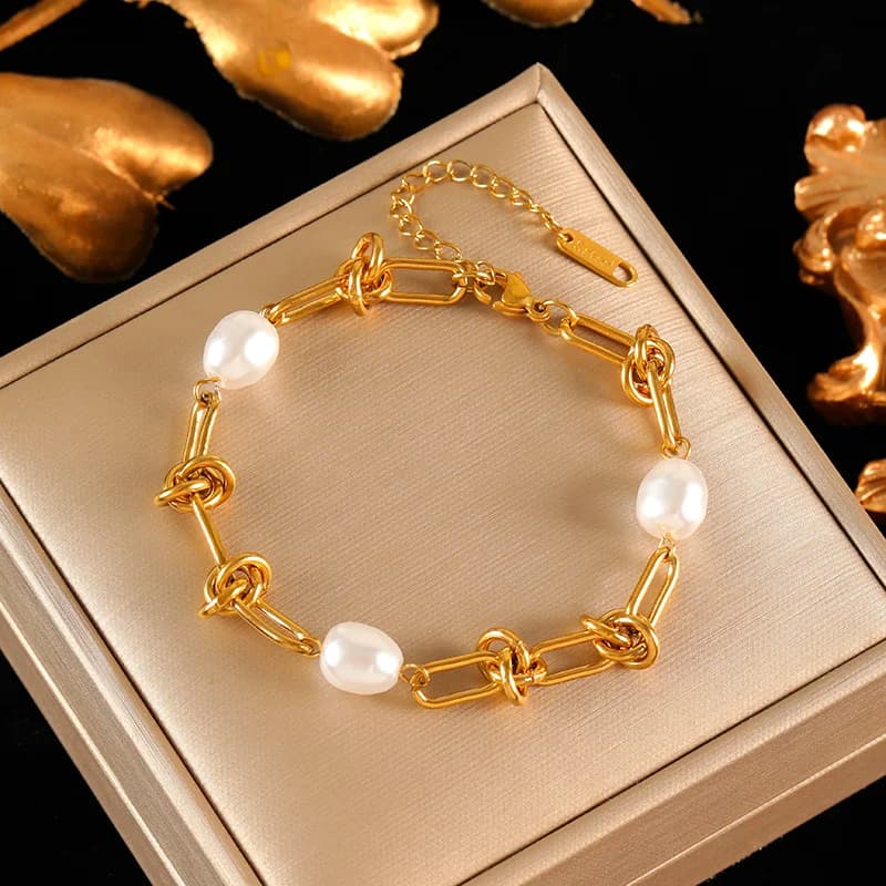 Zirkonia-Ketten-Halskette und Armband-Set