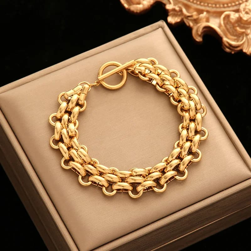 Goldenes Cuban Link Armband