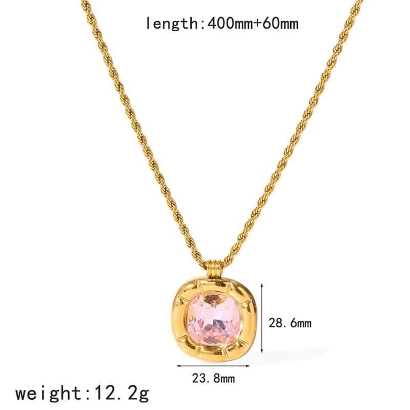 Schmuckset mit Choker-Halskette, Ohrringen und Ring aus Zirkonia