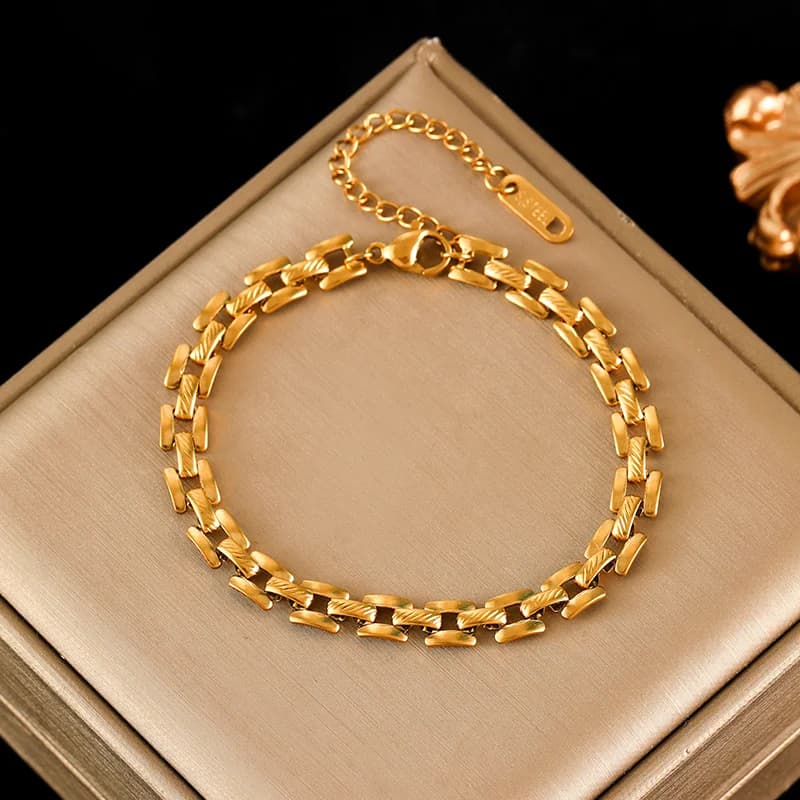 Leichte Metall-Ketten-Armband für Damen