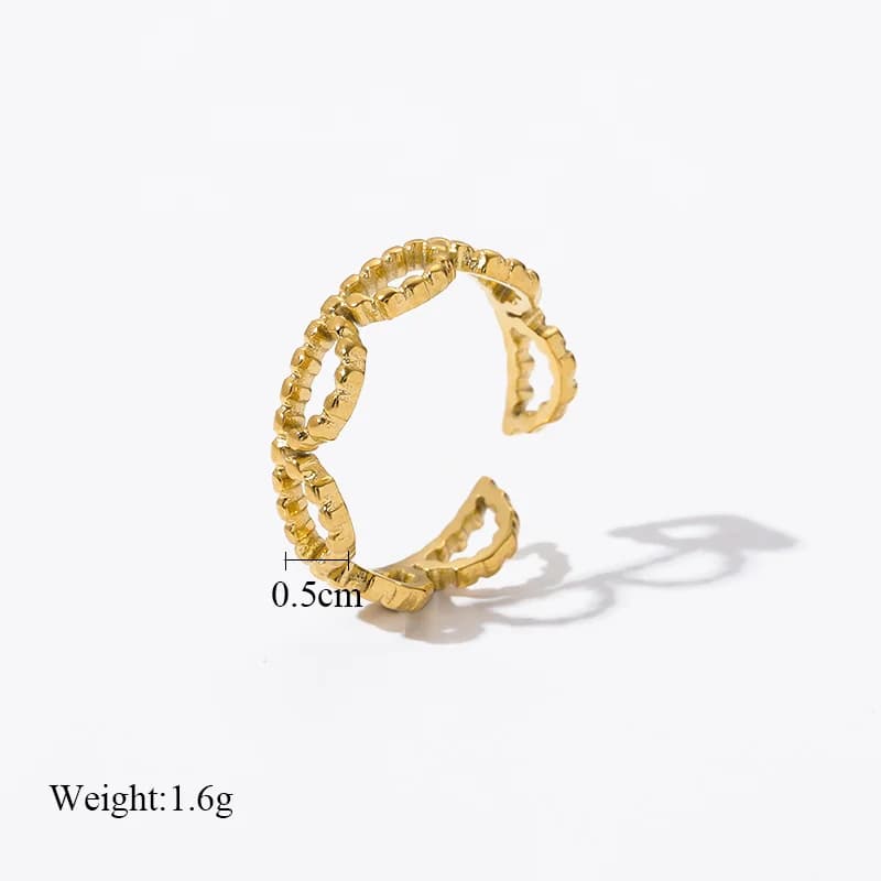 Goldene Vintage Manschettenringe