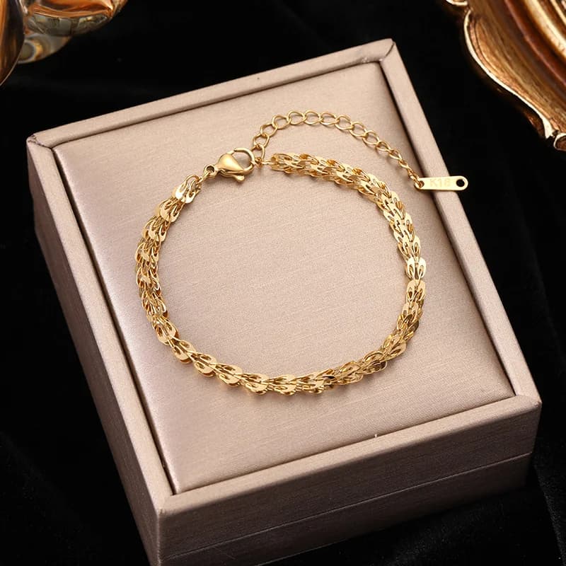 Leichte Metall-Ketten-Armband für Damen