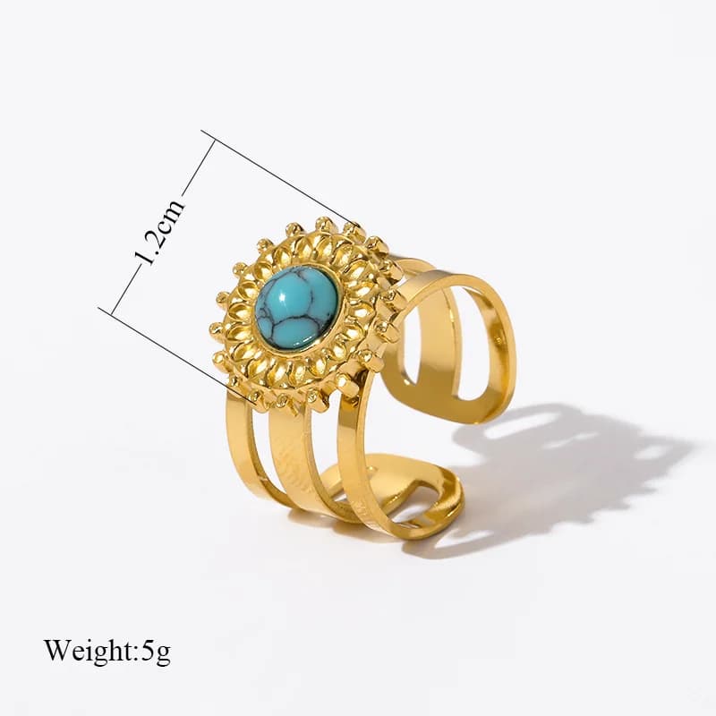 Goldene Vintage Manschettenringe