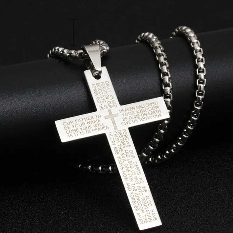 Kreuz-Metall-Anhänger-Kette