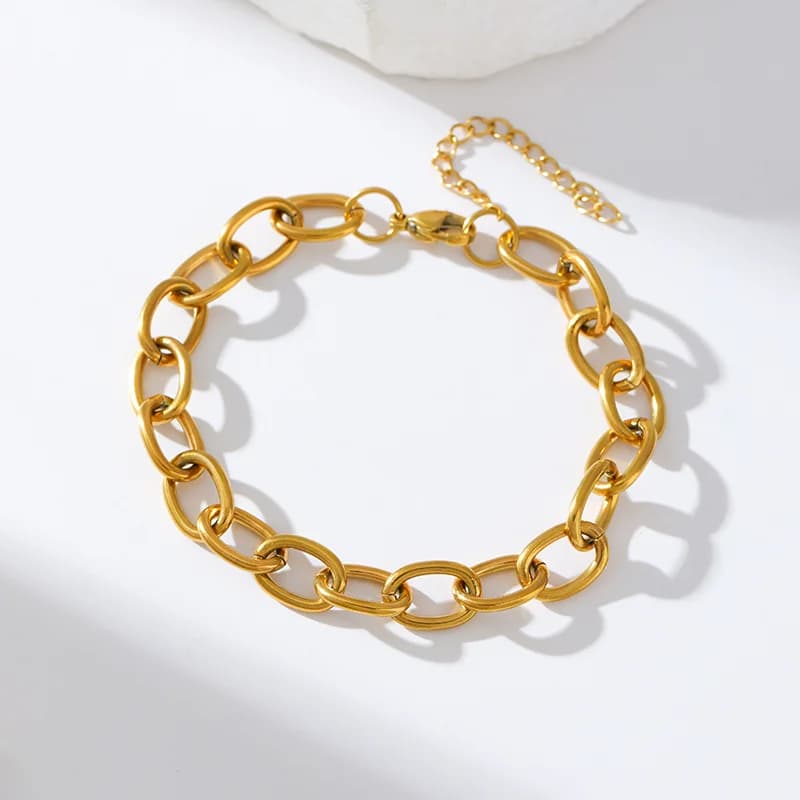 Leichte Metall-Ketten-Armband für Damen