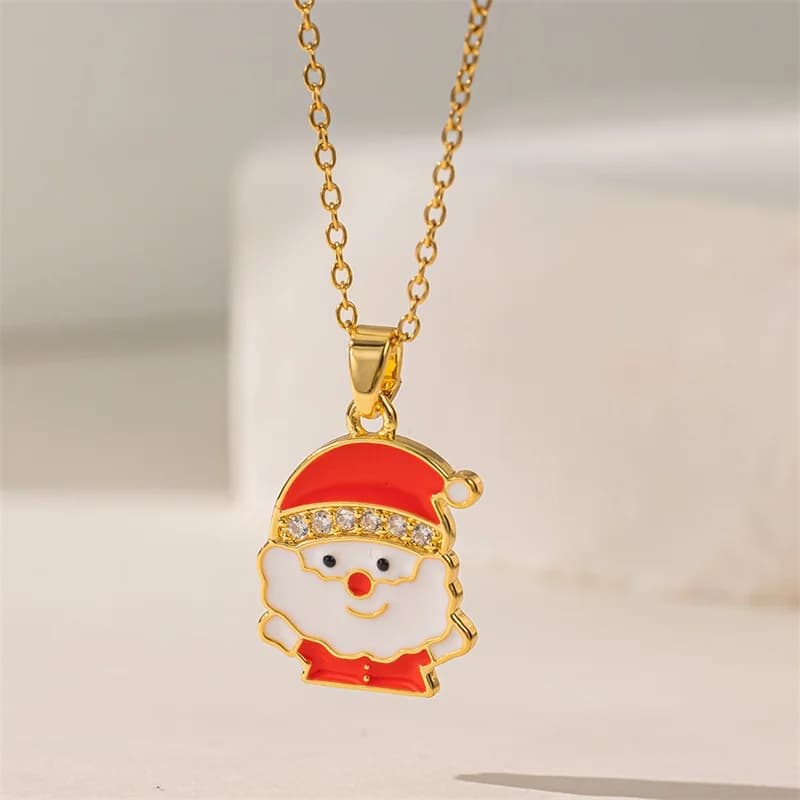 Weihnachtsstrumpf Anhänger-Kette