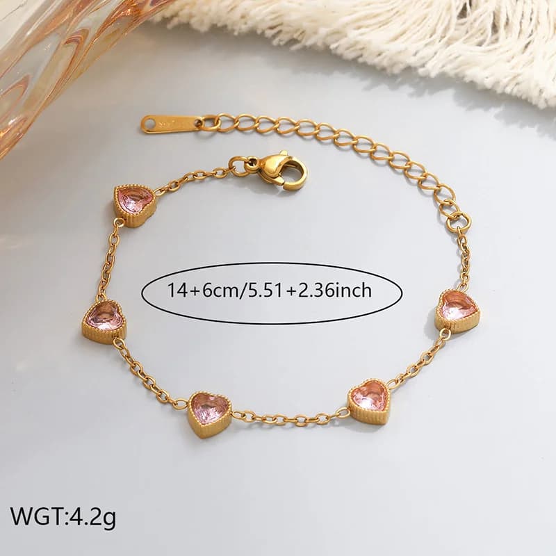 Strukturierter Metall-Perlen-Ketten-Armband