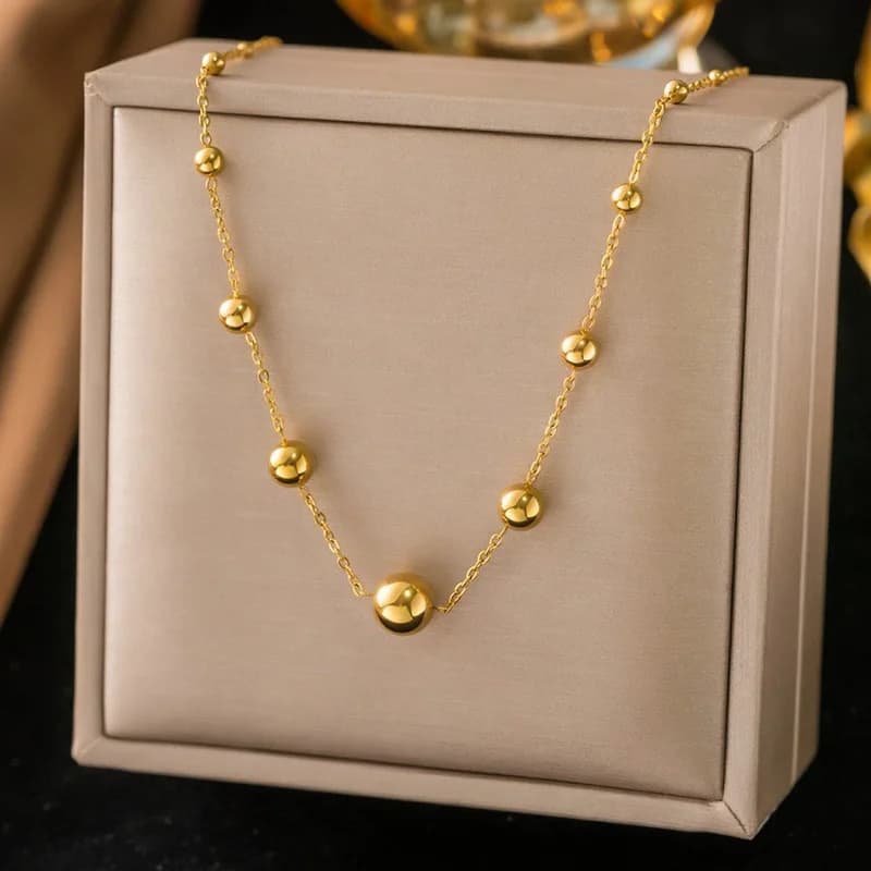 Feines Y-förmiges Anhänger-Halsband mit Perlen