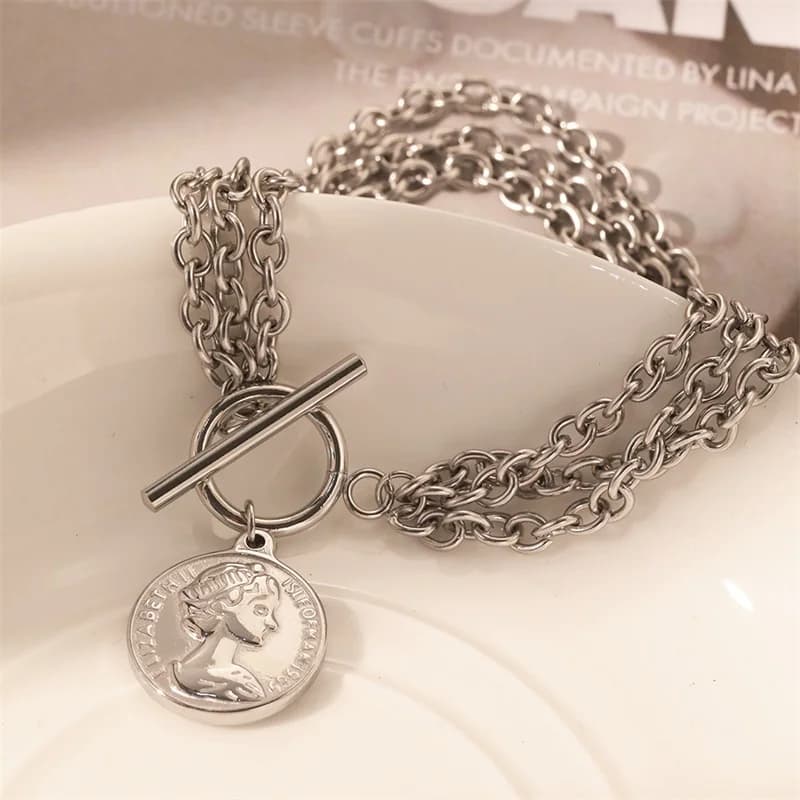 Silberfarbenes Herz-Beads-Charm-Armband