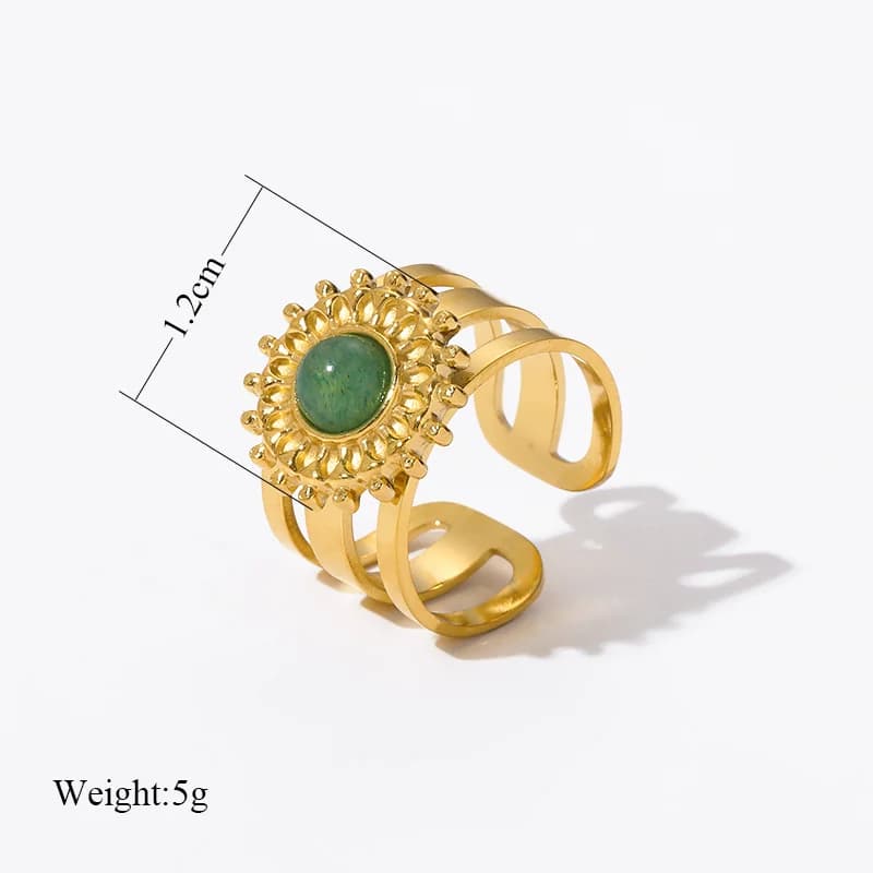 Goldene Vintage Manschettenringe