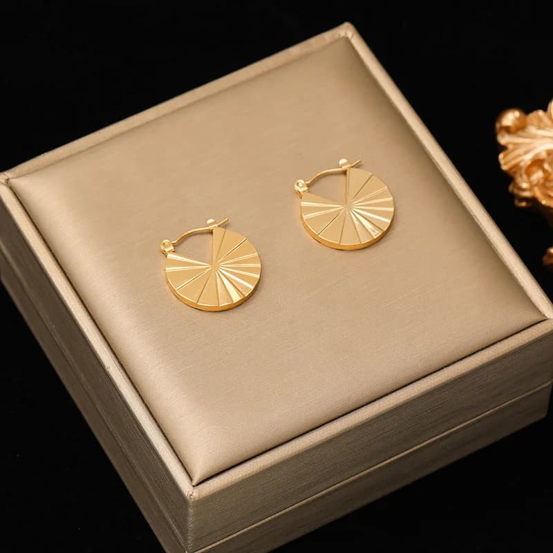 Steckohrringe aus Edelstahl 316L in Gold für Damen