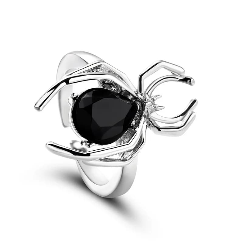 Spider Zirkonia Kristall Einstellbarer Offener Ring