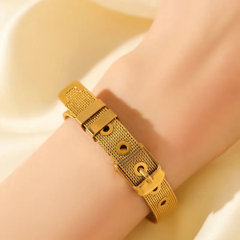 316L Edelstahl Mehrschichtiges Zirkonia-Stapel-Armband