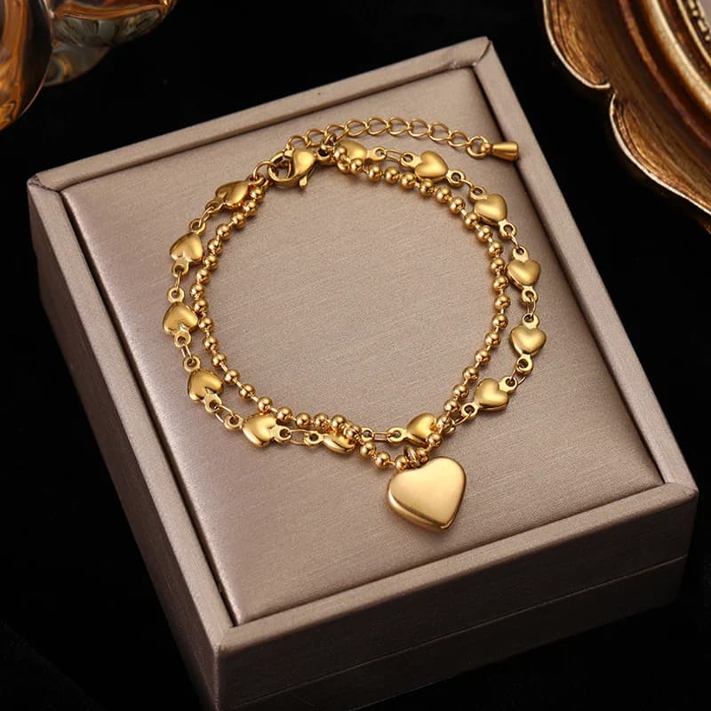 Dickes Edelstahl-Gliederketten-Armband